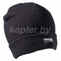Шапка вязанная с подкладкой Thinsulate, Чёрная.