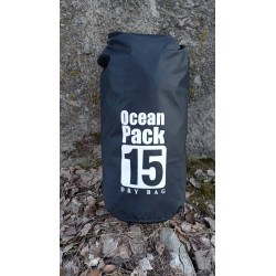 Мешок влагозащитный  Ocean Pack (гермомешок). 15л. Чёрный.