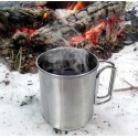 Походная стальная кружка. 300 мл.