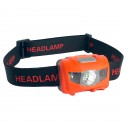 Фонарь налобный LED . Оранжевый.