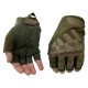 Тактические перчатки для спецподразделений беспалые. Олива.