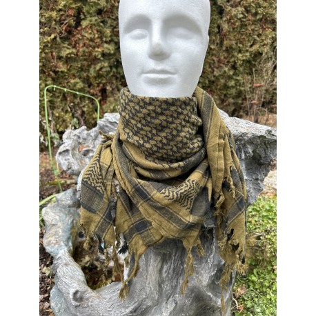 Платок-арафатка (Шемаг). Олива-чёрный. Голландия.