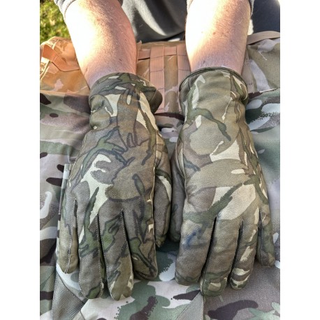 Перчатки кожаные утеплённые Combat MK2. Англия. MTP.