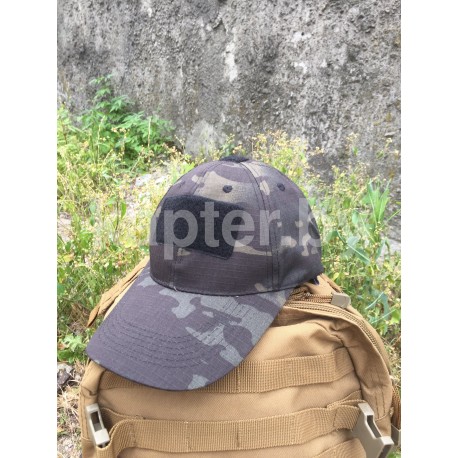 Бейсболка тактическая Германия, Рипстоп, Multitarn-Black.
