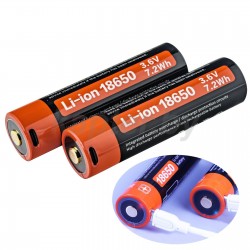 Аккумулятор Li-ion USB 18650 2600 mAh (2 шт.)