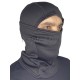 Тёплая балаклава утепленная флисом 0,5 см. Чёрная.